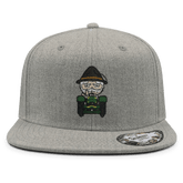 Da Oid Sinzer Bulldog Cap Erwachsene Grau Meliert Sims Front
